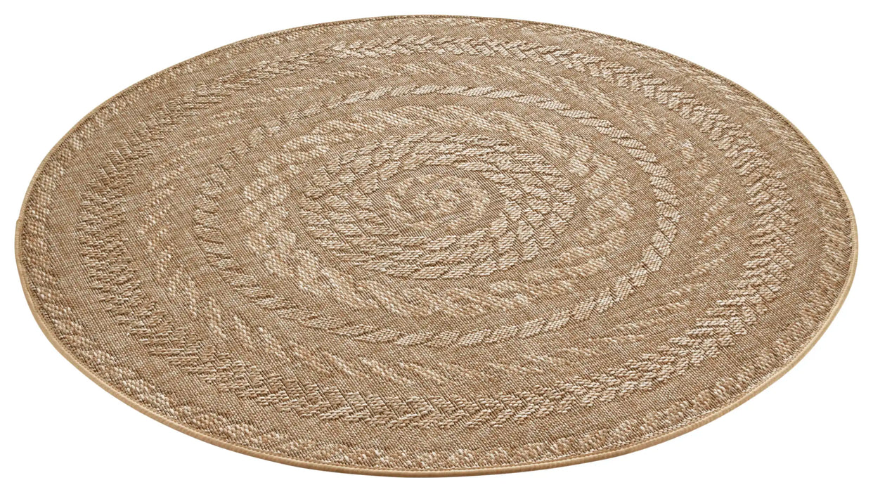 NorthRugs forest almendro beige brown Brown, Beige Living Room  Rug.