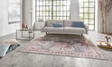 Nouristan asmar anthea cyan Multicoloured Living Room Moroccan Rug.