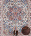 Nouristan asmar anthea cyan Multicoloured Living Room Moroccan Rug.