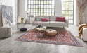 Nouristan asmar vivana bordeaux Multicoloured, Red Living Room Moroccan Rug.