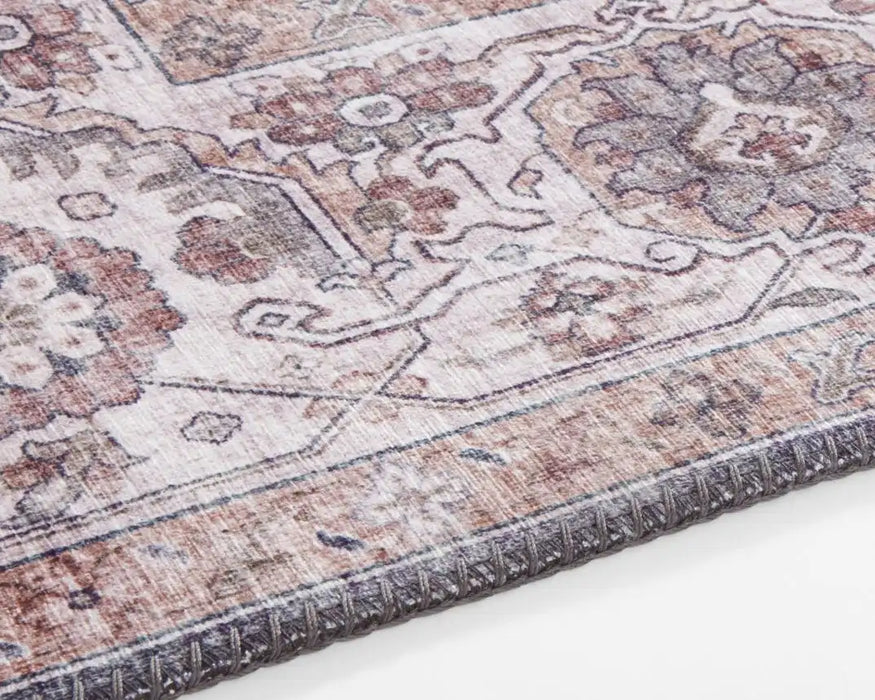 Nouristan asmar sylla putty grey Grey Living Room Moroccan Rug.