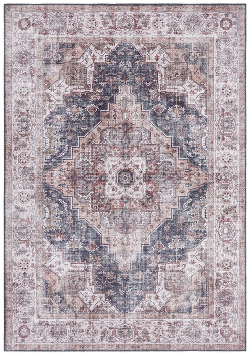 Nouristan asmar sylla putty grey Grey Living Room Moroccan Rug.
