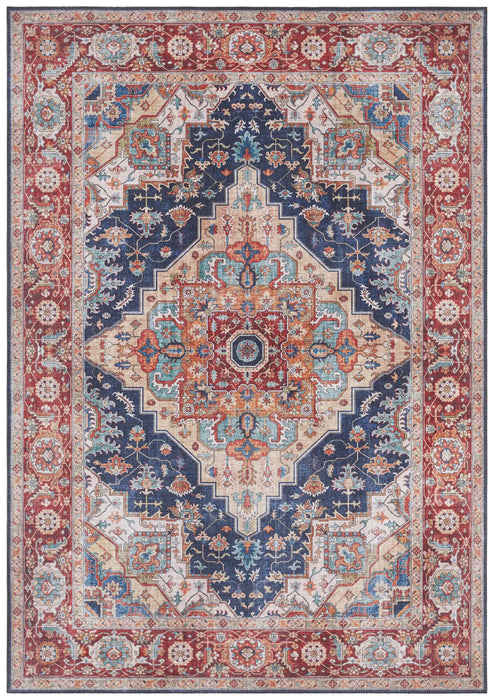 Nouristan asmar sylla indigo Multicoloured Living Room Moroccan Rug.