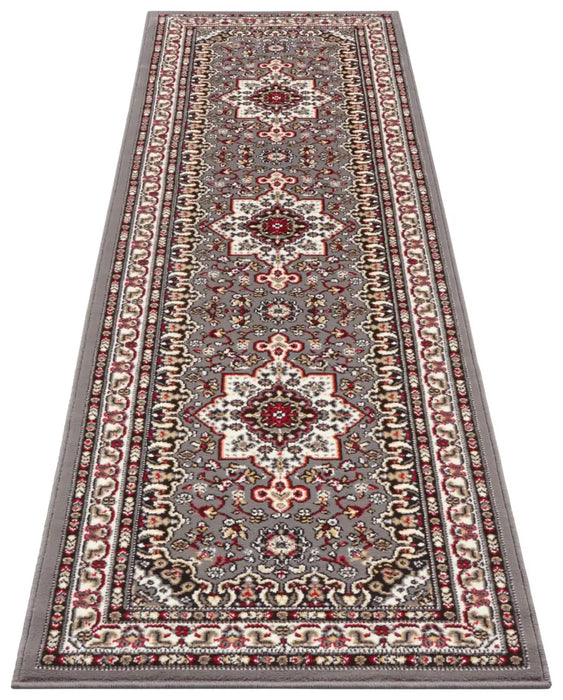 Nouristan mirkan tabriz grey Grey Living Room Moroccan Rug.