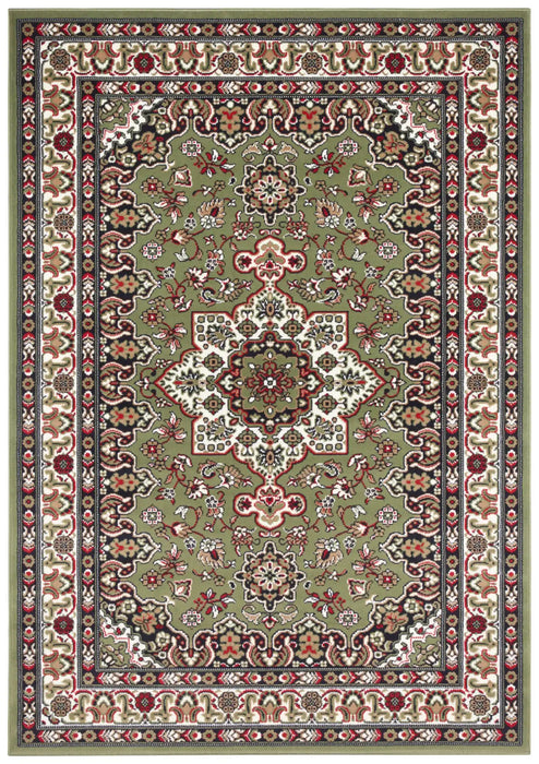 Nouristan mirkan tabriz green Green Living Room Moroccan Rug.