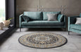 Nouristan mirkan tabriz dark grey Grey Living Room Moroccan Rug.