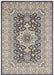 Nouristan mirkan tabriz dark grey Grey Living Room Moroccan Rug.