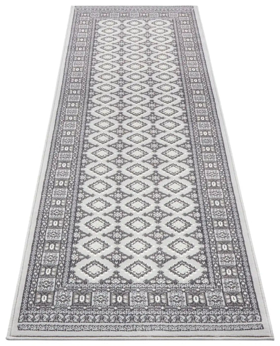 Nouristan mirkan buchara stone grey Grey Living Room Moroccan Rug.
