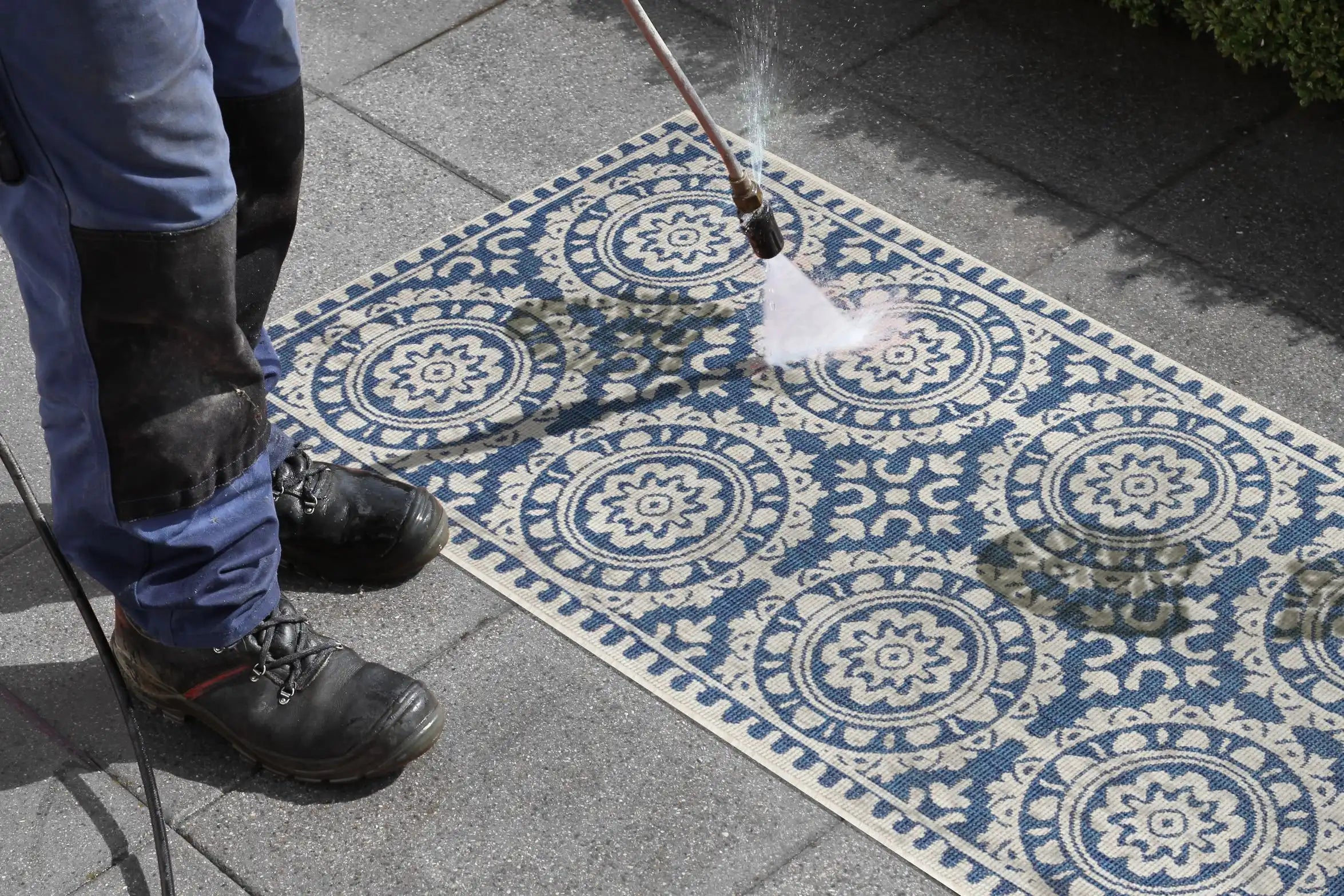 Twin Supreme 104130 Jardin Blue Cream Rug