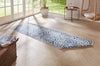 NorthRugs twin supreme jardin blue cream Blue Living Room Striped Rug.