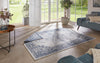 NorthRugs twin supreme borbon blue cream Blue Living Room Striped Rug.
