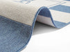 NorthRugs twin supreme gandara blue cream Blue, Cream Living Room Striped Rug.