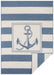 NorthRugs twin supreme gandara blue cream Blue, Cream Living Room Striped Rug.