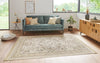 Nouristan naveh antik flowers cream beige Beige, Multicoloured, Cream Living Room Moroccan Rug.