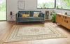 Nouristan naveh antik medallion cream Cream Living Room Moroccan Rug.