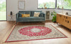 Nouristan naveh antik nain red green Multicoloured, Red Living Room Moroccan Rug.