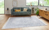Nouristan naveh medallion pastel blue Blue, Grey Living Room Moroccan Rug.