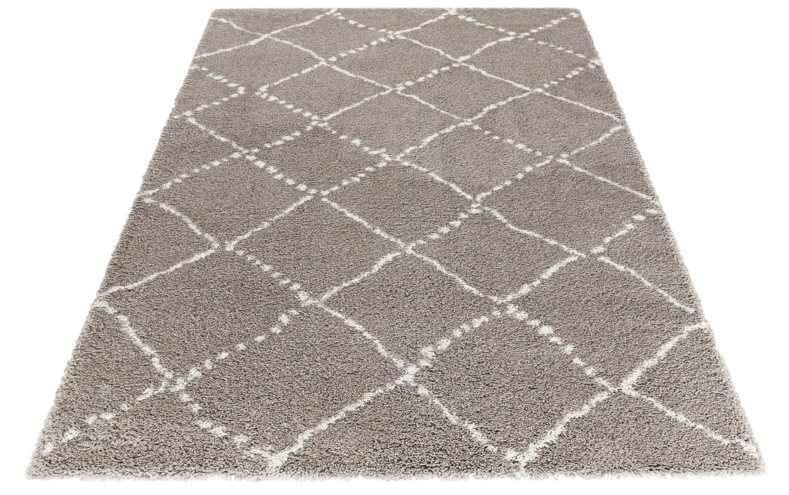 Mint Rugs allure hash beige cream Beige, Ivory, Multicoloured Living Room  Rug.