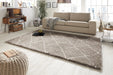 Mint Rugs allure hash beige cream Beige, Ivory, Multicoloured Living Room  Rug.