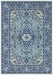 Nouristan mirkan isfahan sky blue Blue Living Room Moroccan Rug.