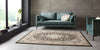 Nouristan mirkan isfahan cream brown Brown Living Room Moroccan Rug.