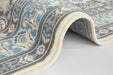 Nouristan mirkan tabriz cream sky blue Blue, Cream Living Room Moroccan Rug.