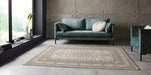 Nouristan mirkan tabriz cream rose Pink, Cream Living Room Moroccan Rug.