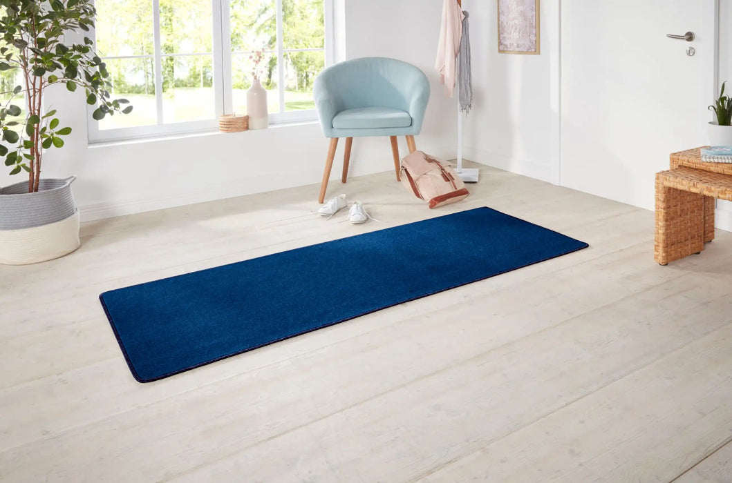 Hanse Home nasty dark blue Blue, Navy Living Room  Rug.