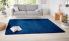 Hanse Home nasty dark blue Blue, Navy Living Room  Rug.