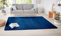 Hanse Home nasty dark blue Blue, Navy Living Room  Rug.