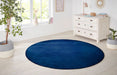 Hanse Home nasty dark blue Blue, Navy Living Room  Rug.