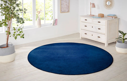 Hanse Home nasty dark blue Blue, Navy Living Room  Rug.