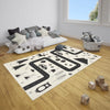 Hanse Home adventures hanse home avenue cream black Black, Cream Living Room  Rug.
