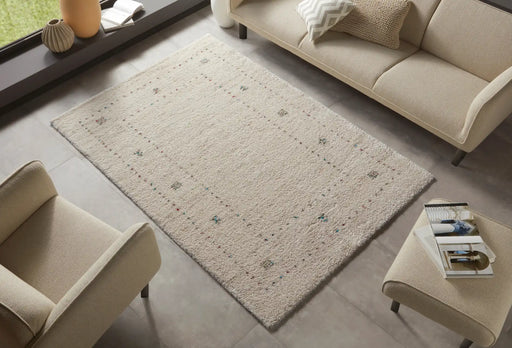 Mint Rugs nomadic hh 104888 cream Cream Living Room Moroccan Rug.