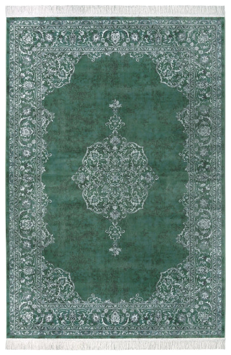 Nouristan naveh oriental green Green Living Room Moroccan Rug.