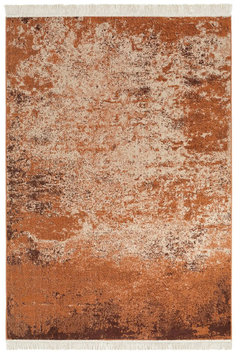 Nouristan sarobi sahar rustic brown Brown Living Room Moroccan Rug.