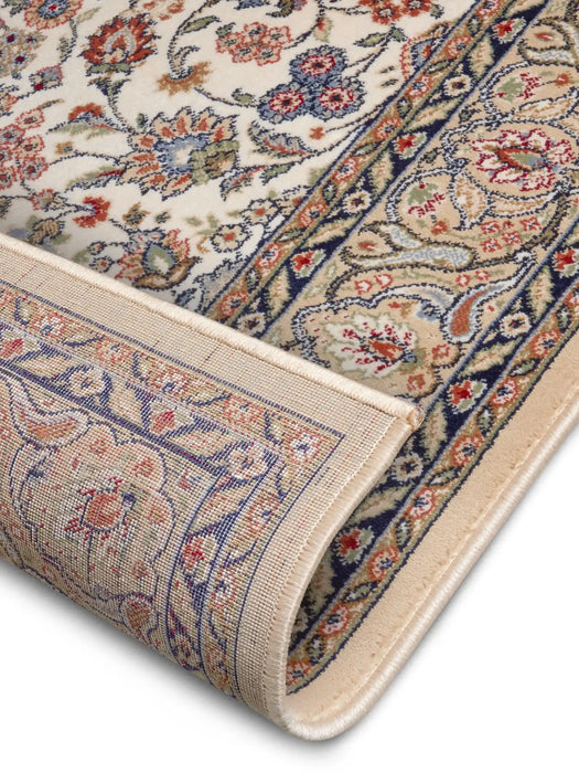 Nouristan herat aljars beige cream Beige, Cream Living Room Moroccan Rug.