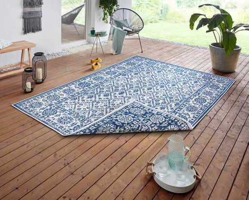 NorthRugs twin curacao ocean Blue Living Room  Rug.