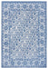 NorthRugs twin curacao ocean Blue Living Room  Rug.