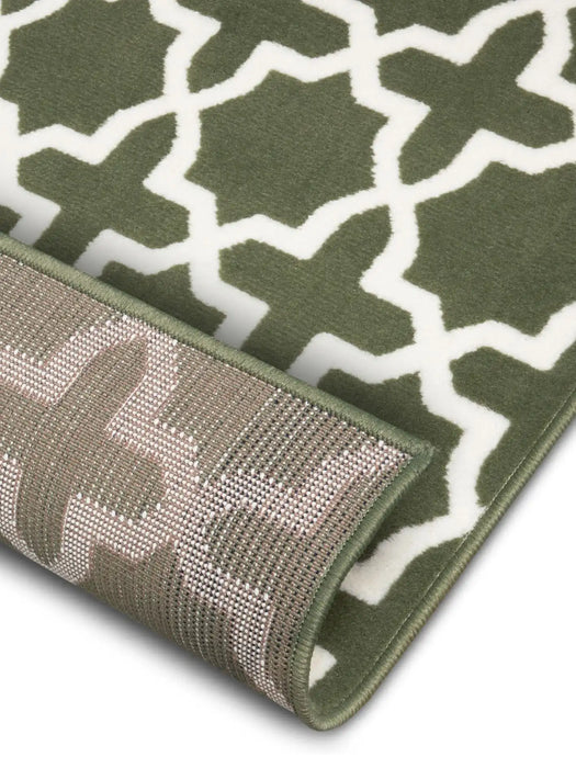 Hanse Home basic glam green Green Living Room Geometric Rug.