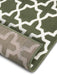 Hanse Home basic glam green Green Living Room Geometric Rug.