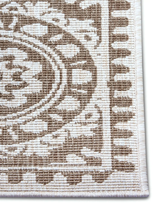 NorthRugs twin supreme jardin linen Brown Living Room Striped Rug.
