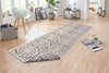 NorthRugs twin supreme jardin linen Brown Living Room Striped Rug.