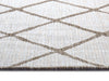 NorthRugs twin malaga linen Brown, Ivory Living Room  Rug.