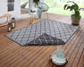 NorthRugs twin malaga night silver Grey Living Room  Rug.