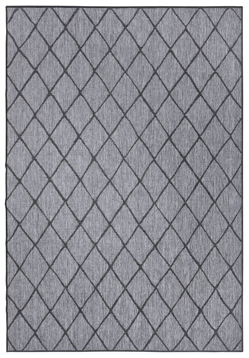 NorthRugs twin malaga night silver Grey Living Room  Rug.