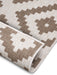 NorthRugs twin malta linen Brown, Ivory Living Room  Rug.