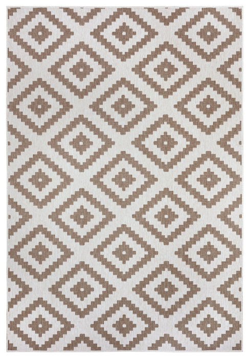 NorthRugs twin malta linen Brown, Ivory Living Room  Rug.