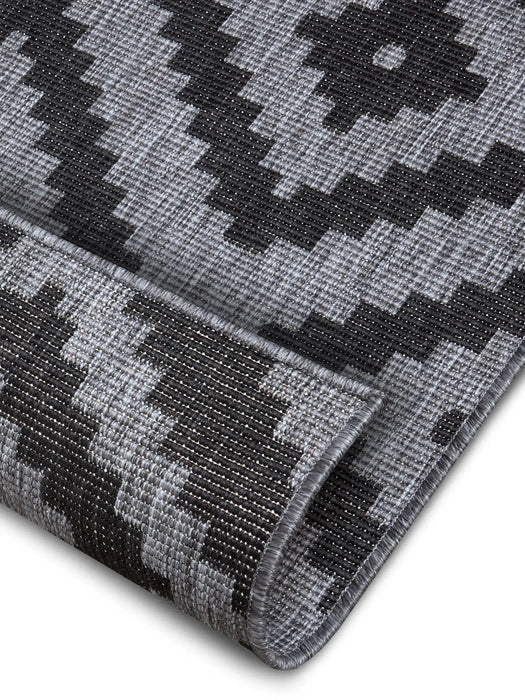NorthRugs twin malta night silver Grey Living Room  Rug.
