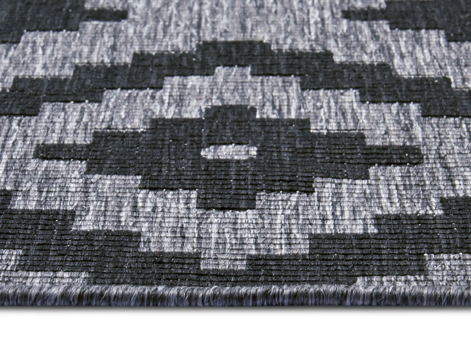 NorthRugs twin malta night silver Grey Living Room  Rug.